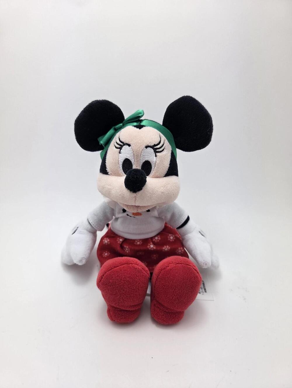 Disney Store Holiday Vintage Minnie Mouse Plush, Snowman (8 inch)